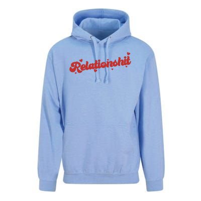 Relationshit Funny Anti Valentine Unisex Surf Hoodie