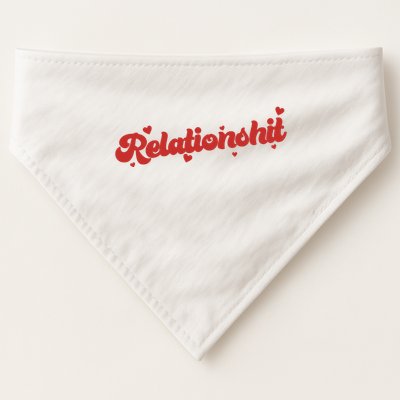 Relationshit Funny Anti Valentine USA-Made Doggie Bandana