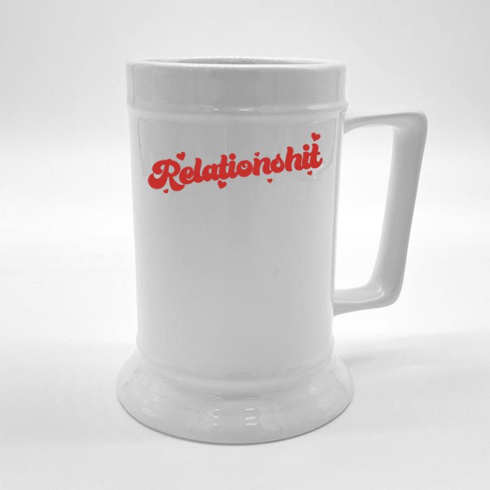 Relationshit Funny Anti Valentine Beer Stein