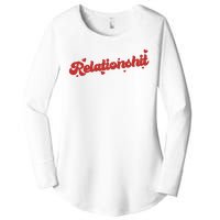 Relationshit Funny Anti Valentine Women's Perfect Tri Tunic Long Sleeve Shirt