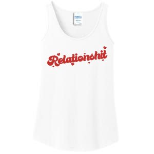 Relationshit Funny Anti Valentine Ladies Essential Tank