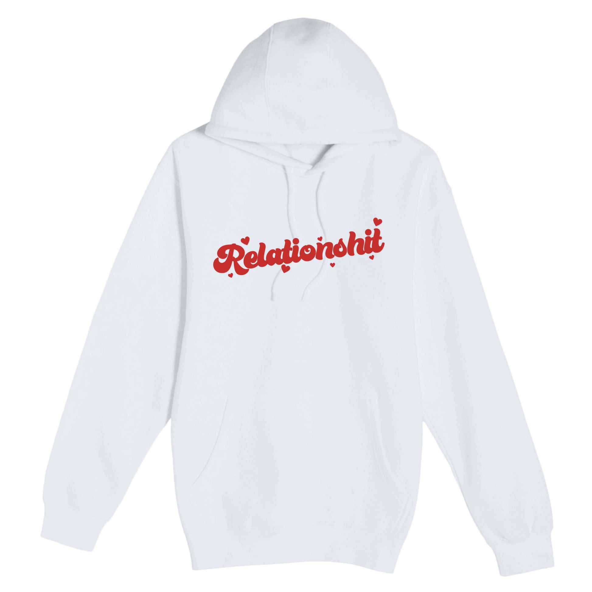 Relationshit Funny Anti Valentine Premium Pullover Hoodie
