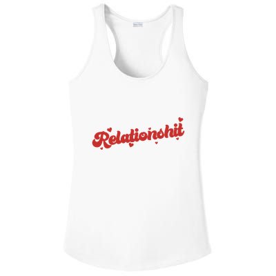 Relationshit Funny Anti Valentine Ladies PosiCharge Competitor Racerback Tank