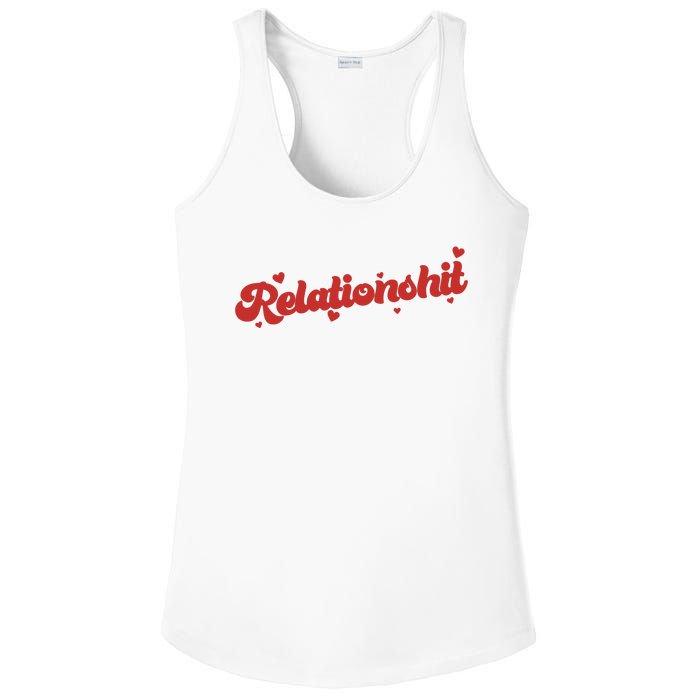 Relationshit Funny Anti Valentine Ladies PosiCharge Competitor Racerback Tank