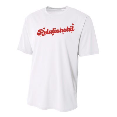 Relationshit Funny Anti Valentine Performance Sprint T-Shirt