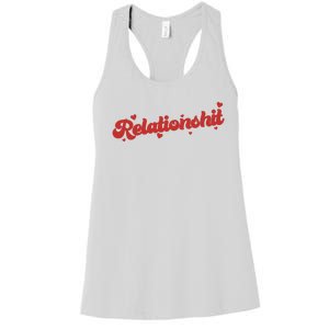 Relationshit Funny Anti Valentine Women's Racerback Tank