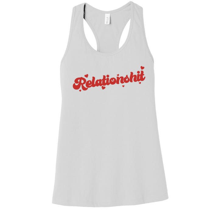 Relationshit Funny Anti Valentine Women's Racerback Tank