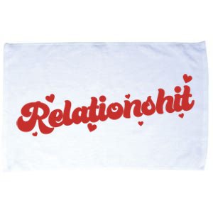 Relationshit Funny Anti Valentine Microfiber Hand Towel