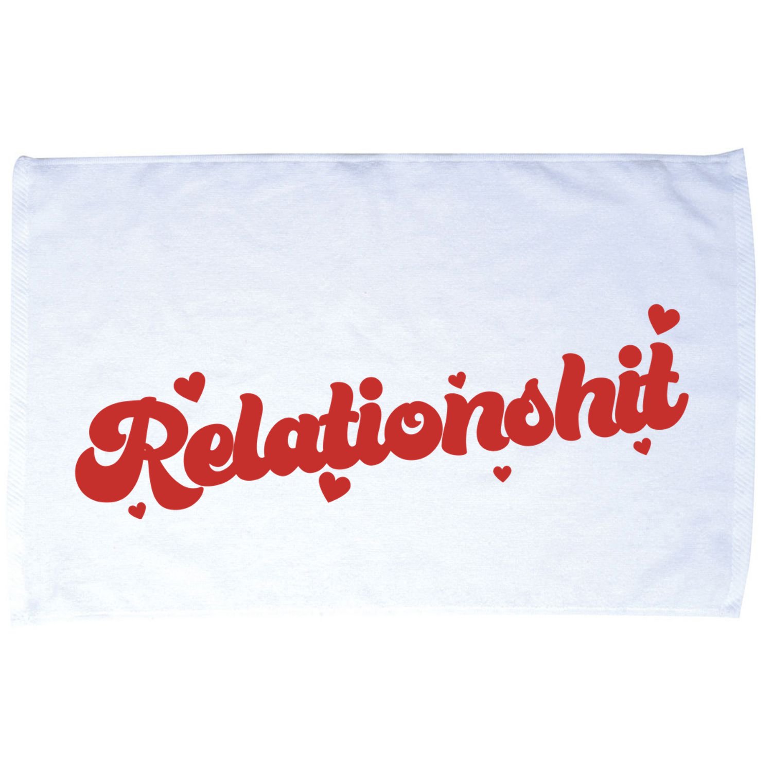 Relationshit Funny Anti Valentine Microfiber Hand Towel