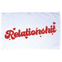 Relationshit Funny Anti Valentine Microfiber Hand Towel