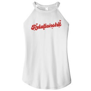 Relationshit Funny Anti Valentine Women's Perfect Tri Rocker Tank