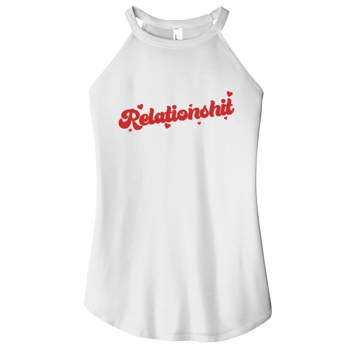 Relationshit Funny Anti Valentine Women's Perfect Tri Rocker Tank