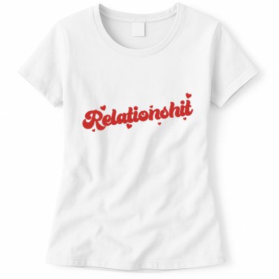 Relationshit Funny Anti Valentine Womens T-Shirt