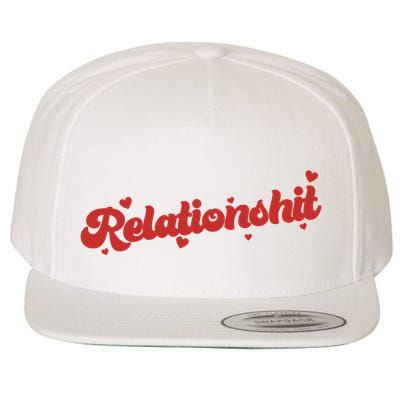 Relationshit Funny Anti Valentine Wool Snapback Cap