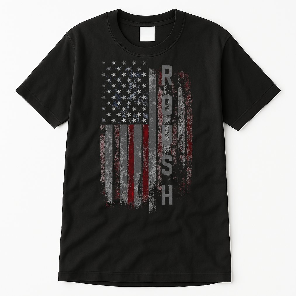 Roush Family American Flag Tall T-Shirt