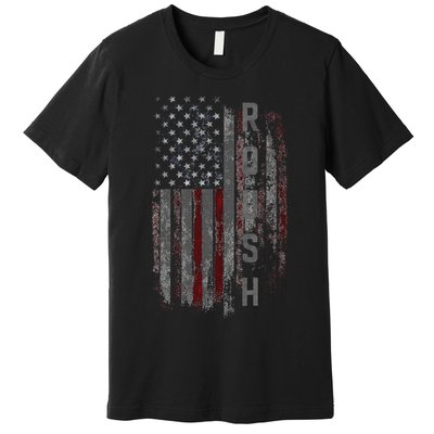 Roush Family American Flag Premium T-Shirt
