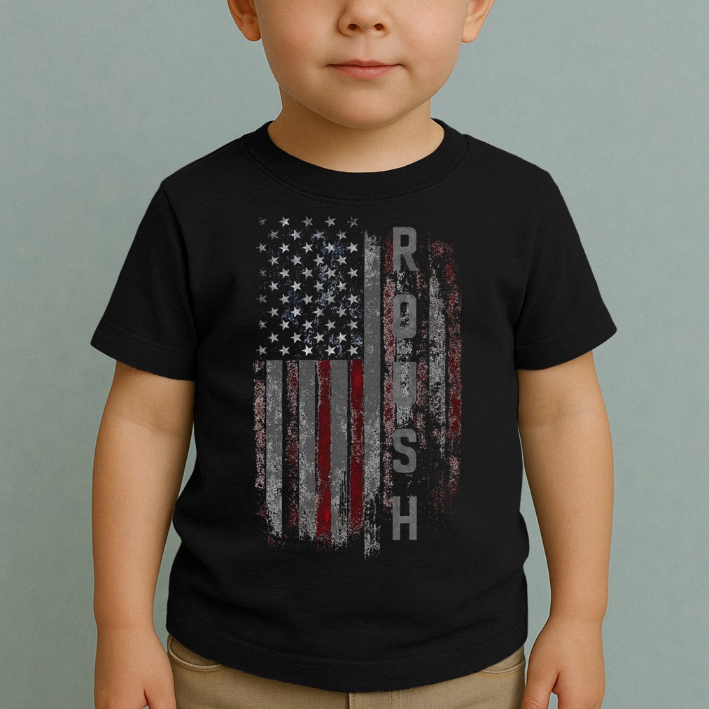 Roush Family American Flag Toddler T-Shirt