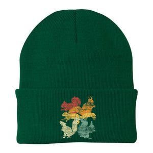 Retro Forest Animal Lover Gift Idea Squirrel Knit Cap Winter Beanie