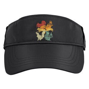 Retro Forest Animal Lover Gift Idea Squirrel Adult Drive Performance Visor