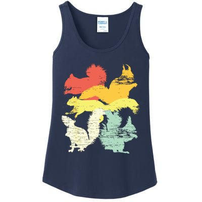 Retro Forest Animal Lover Gift Idea Squirrel Ladies Essential Tank