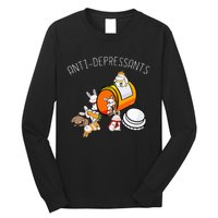 Rabbit Funny Antidepressants Gift Idea Bunny Long Sleeve Shirt