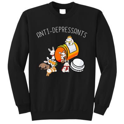 Rabbit Funny Antidepressants Gift Idea Bunny Sweatshirt