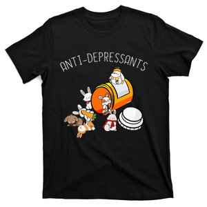 Rabbit Funny Antidepressants Gift Idea Bunny T-Shirt