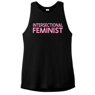 Radical Feminist Af Intersectional Feminism Power Great Gift Ladies PosiCharge Tri-Blend Wicking Tank