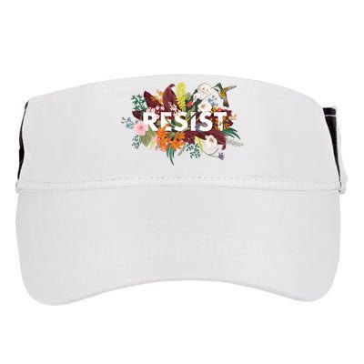 Resist Floral Anti Trump Political Protest Adult Drive Performance Visor