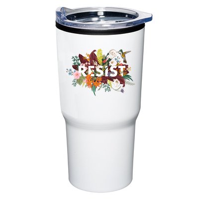 Resist Floral Anti Trump Political Protest Tumbler