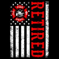 Retired Firefighter American Flag Funny Retiret Fire Cute Gift 7-Panel Snapback Hat