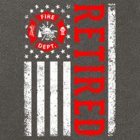 Retired Firefighter American Flag Funny Retiret Fire Cute Gift Cotton Canvas Backpack