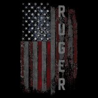Ruger Family American Flag Stripe Pom Pom Beanie