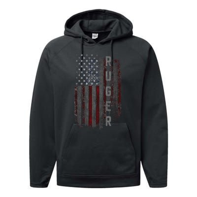 Ruger Family American Flag Performance Fleece Hoodie