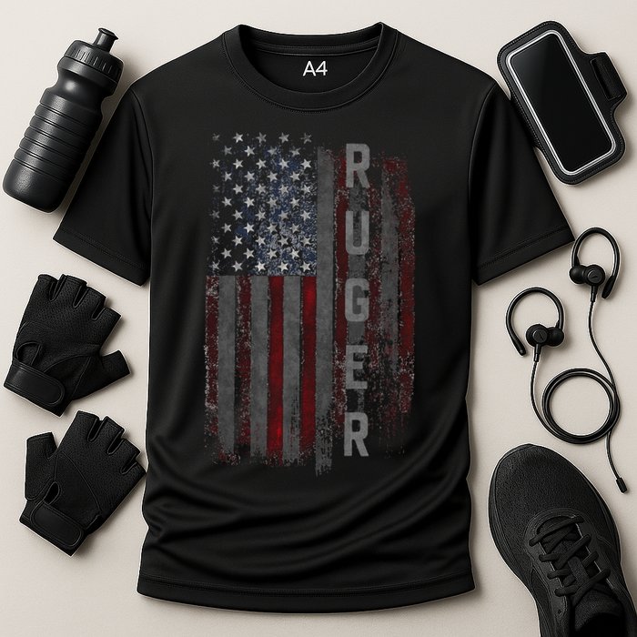 Ruger Family American Flag Cooling Performance Crew T-Shirt