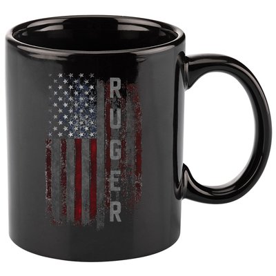Ruger Family American Flag 11oz C Handle Ceramic Mug