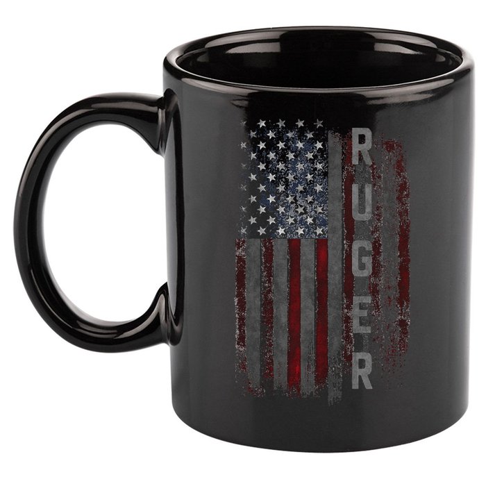 Ruger Family American Flag 11oz C Handle Ceramic Mug