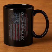 Ruger Family American Flag 11oz C Handle Ceramic Mug