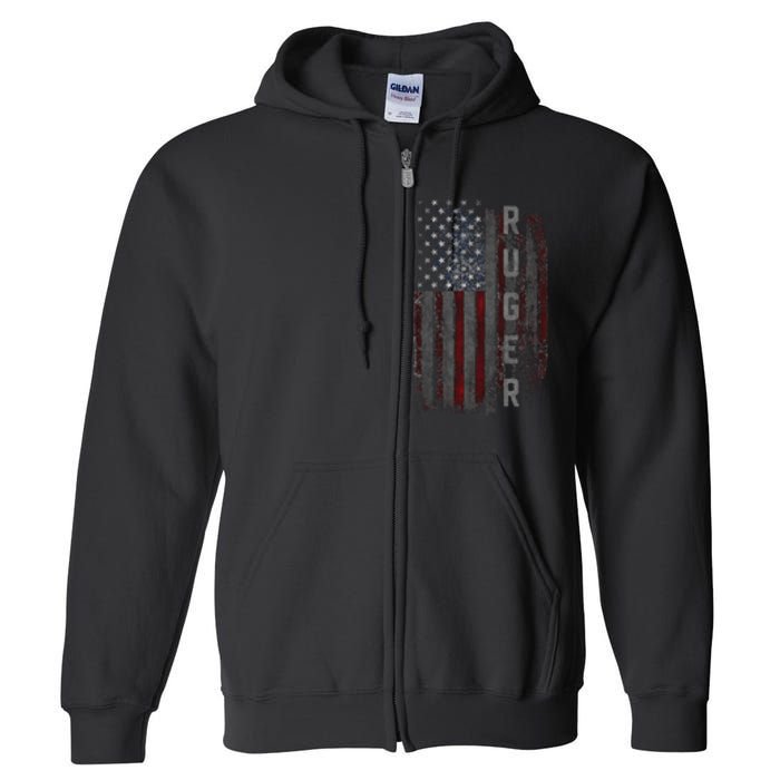 Ruger Family American Flag Full Zip Hoodie