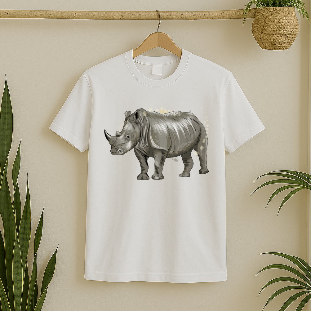 Rhinoceros From A Splash T-Shirt