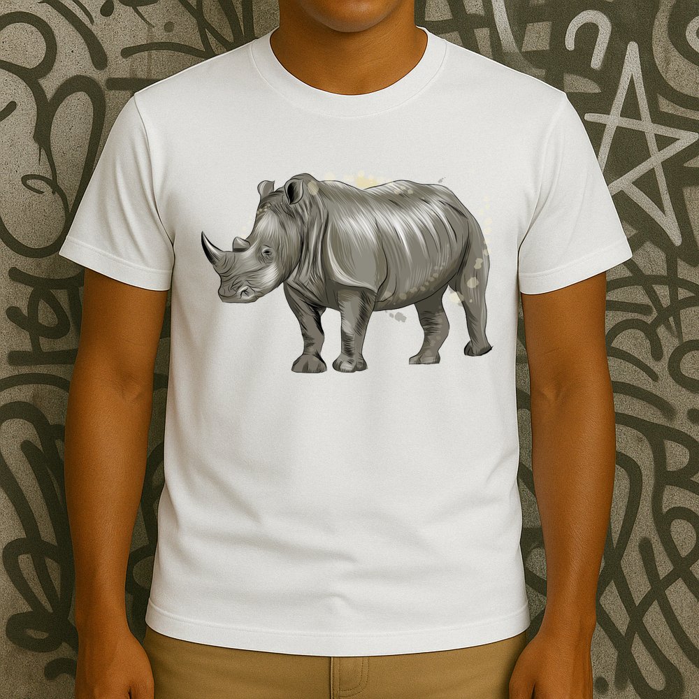 Rhinoceros From A Splash T-Shirt