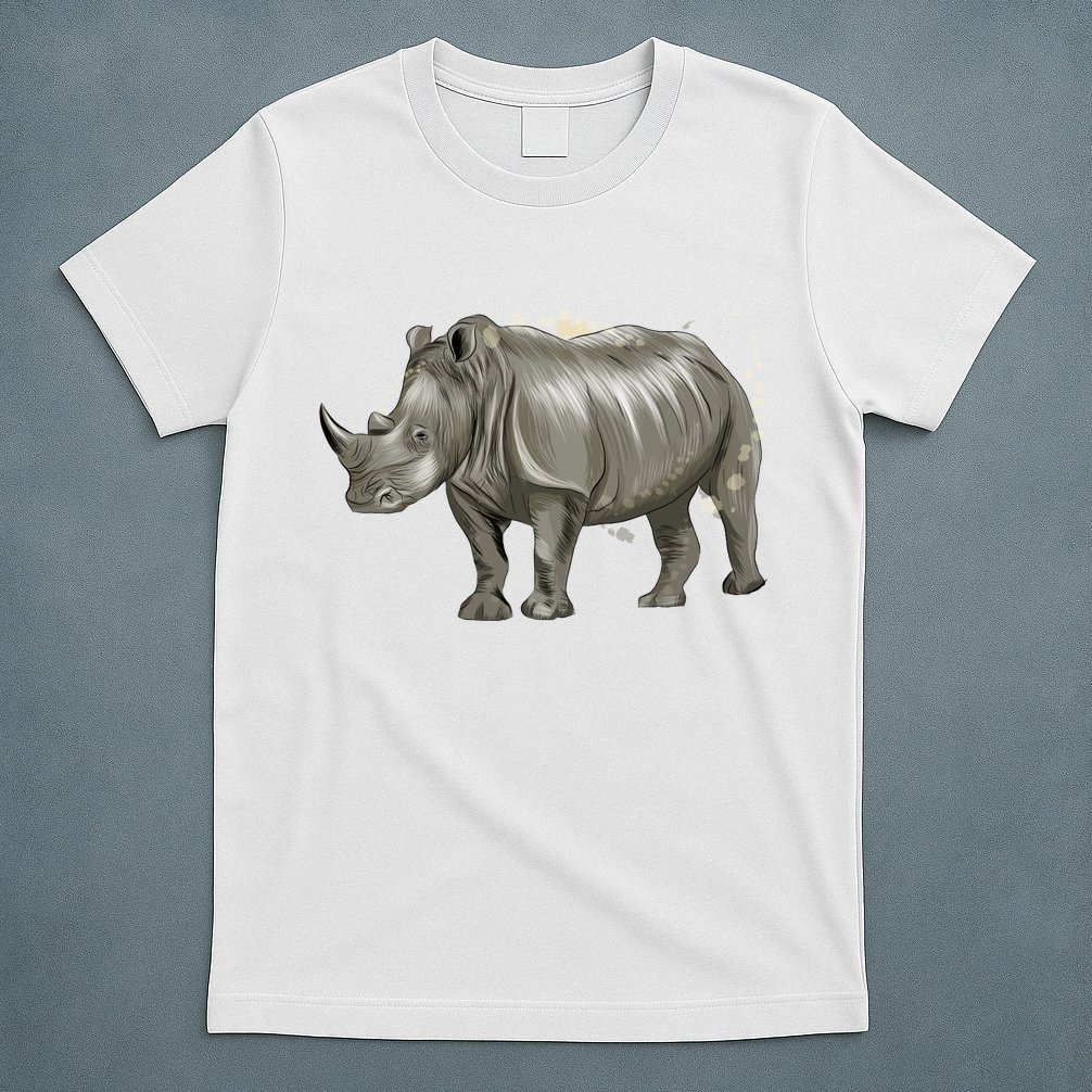 Rhinoceros From A Splash T-Shirt