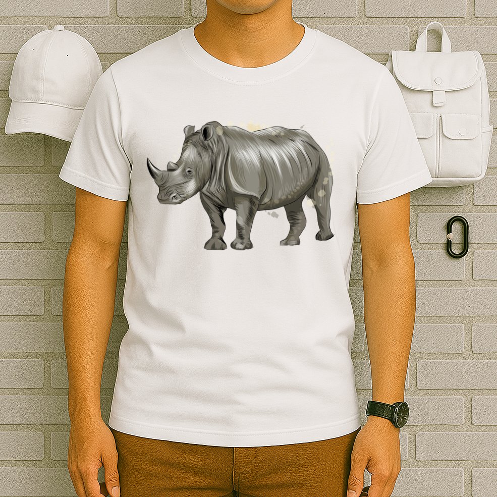 Rhinoceros From A Splash T-Shirt