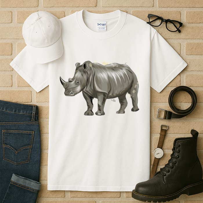 Rhinoceros From A Splash Tall T-Shirt