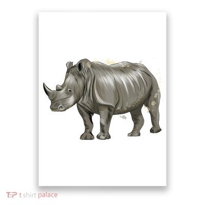 Rhinoceros From A Splash Poster
