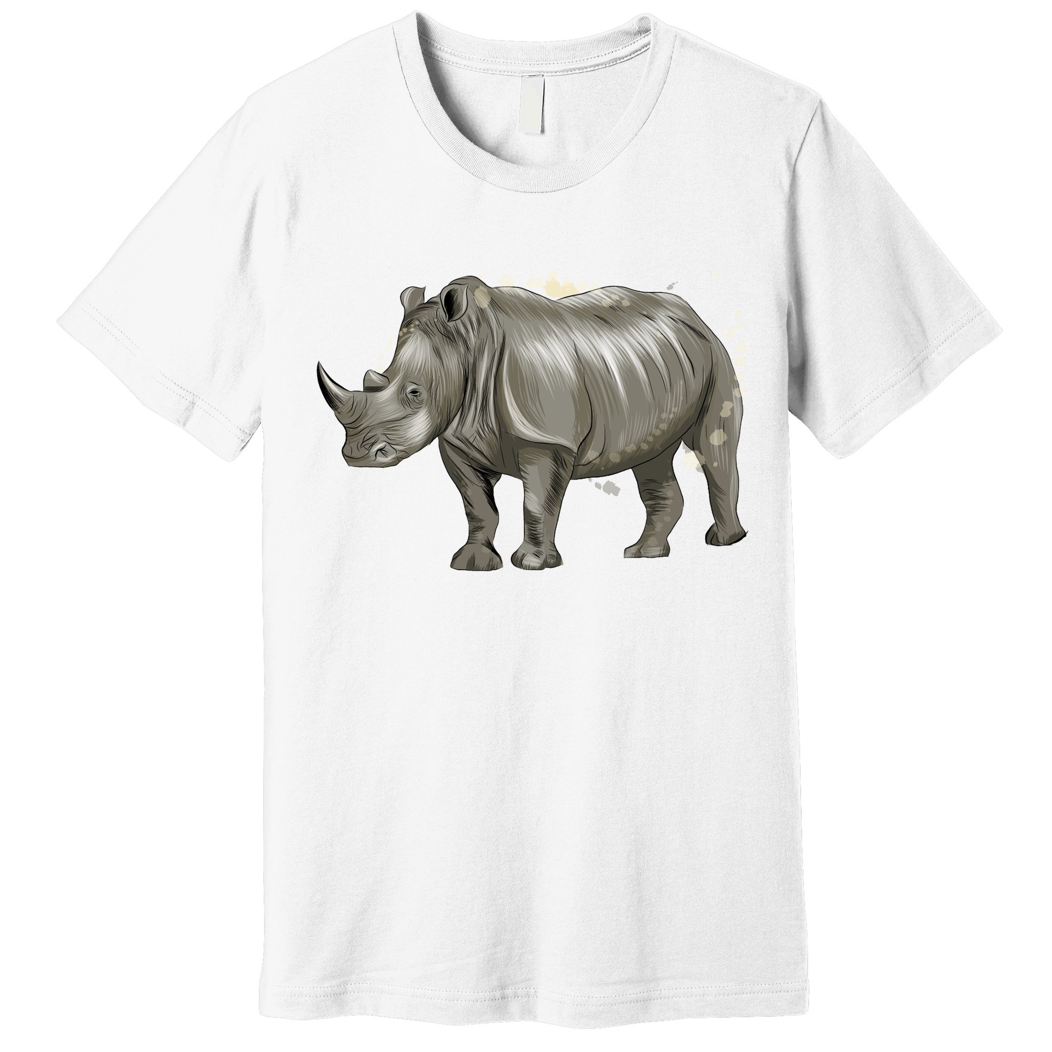 Rhinoceros From A Splash Premium T-Shirt