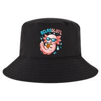 Relaxolotl Funny Axolotl Relax  Cool Comfort Performance Bucket Hat