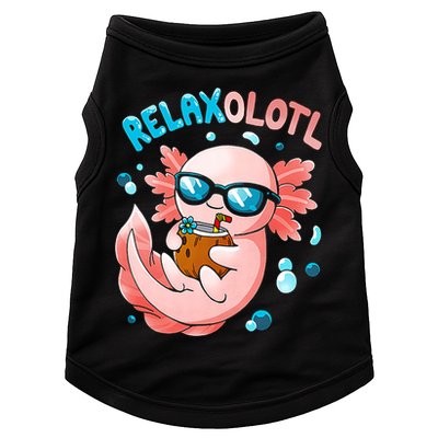 Relaxolotl Funny Axolotl Relax  Doggie Tank