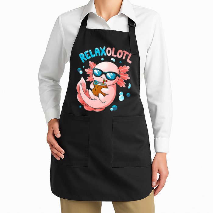 Relaxolotl Funny Axolotl Relax  Apron