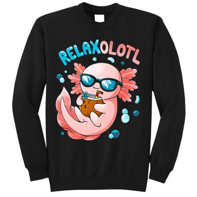 Relaxolotl Funny Axolotl Relax  Sweatshirt